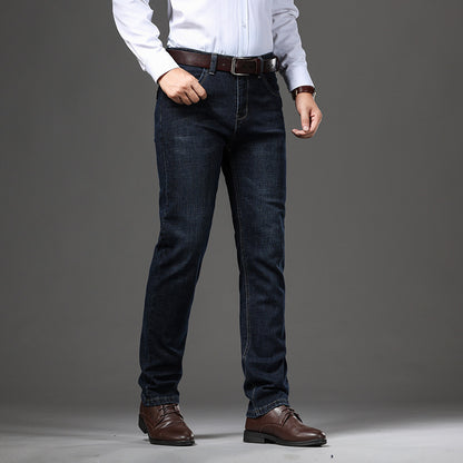 Stretch Jeans Autumn And Winter Loose Plus Size Business Casual Pants