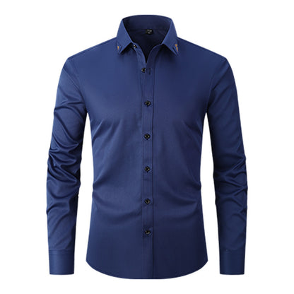 Solid Color Men Shirt