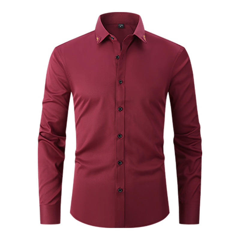 Solid Color Men Shirt
