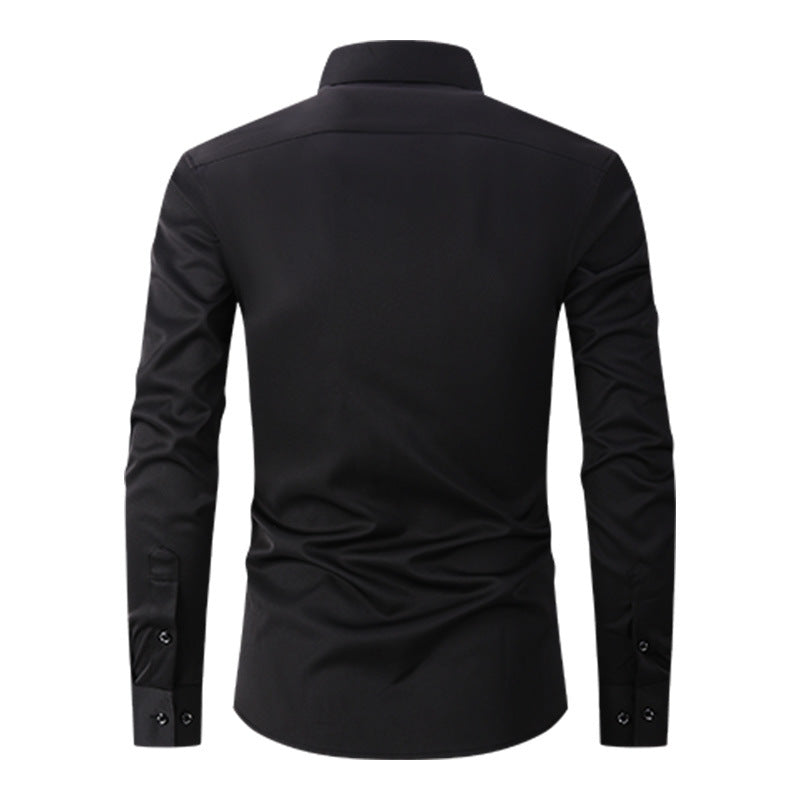 Solid Color Men Shirt