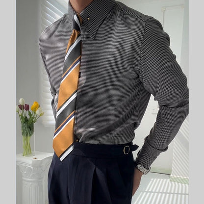 Formal Gentleman Empire Collar Fashion Non-ironing Shirt